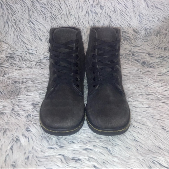 Dr. Martens 8 Canvas Boots Black - Picture 2 of 7
